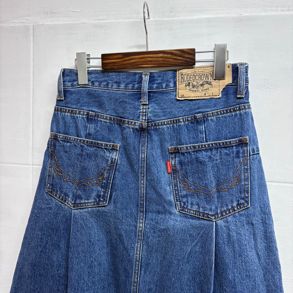 RODEO CROWNS 로데오 크라운드 웨스턴 롱 데님 스커트  상품이미지5