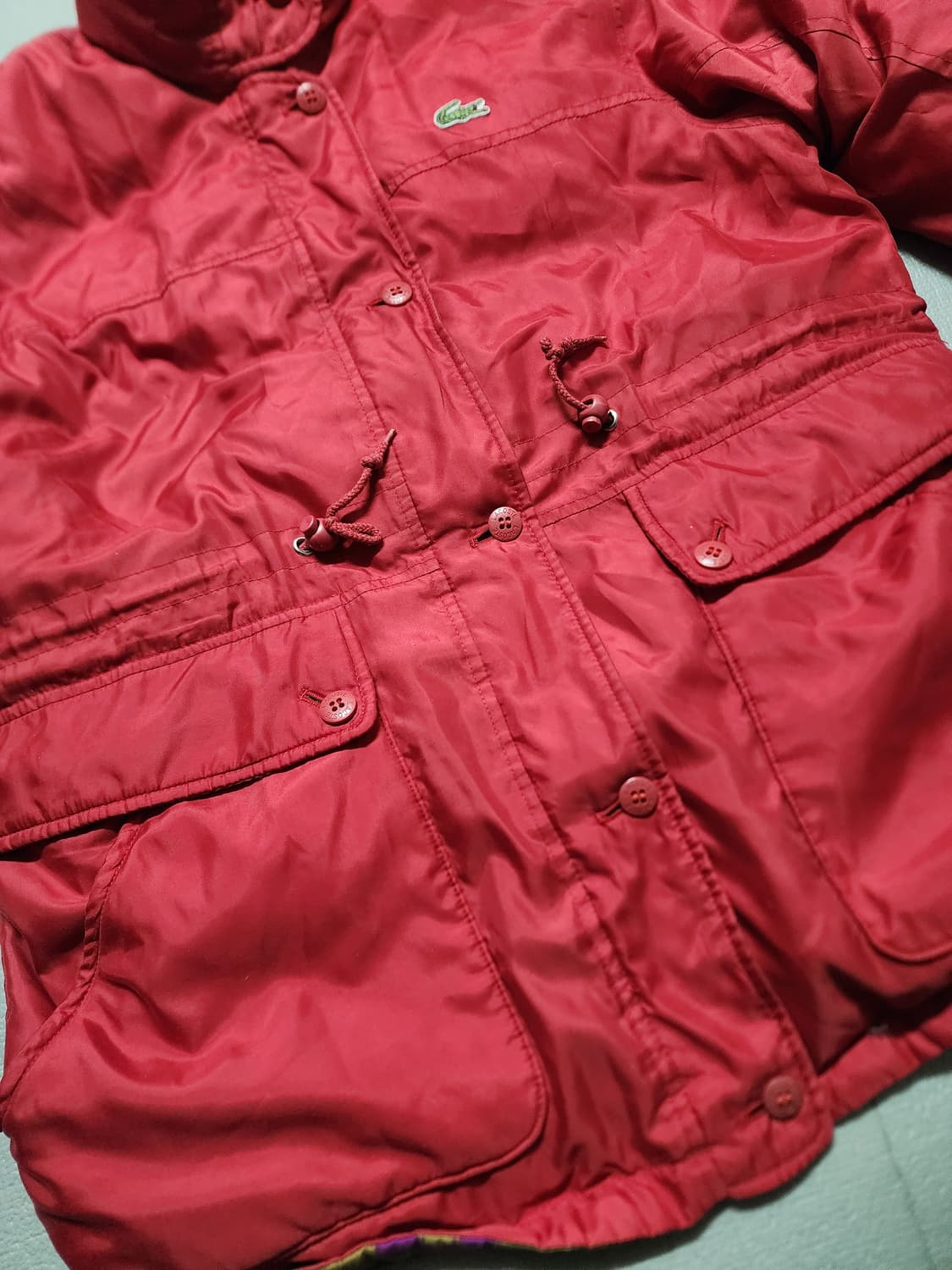 90's 빈티지 서광 라코스테 리버서블 구스 패딩 점퍼 상품이미지9