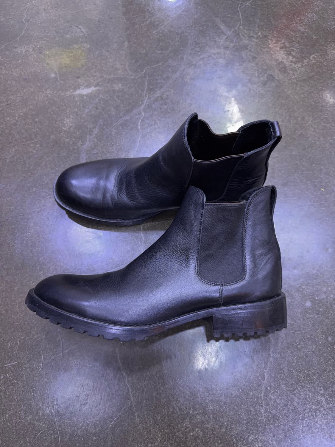 카미난도 x 쉽스 심플 첼시부츠 블랙 260 상품이미지5