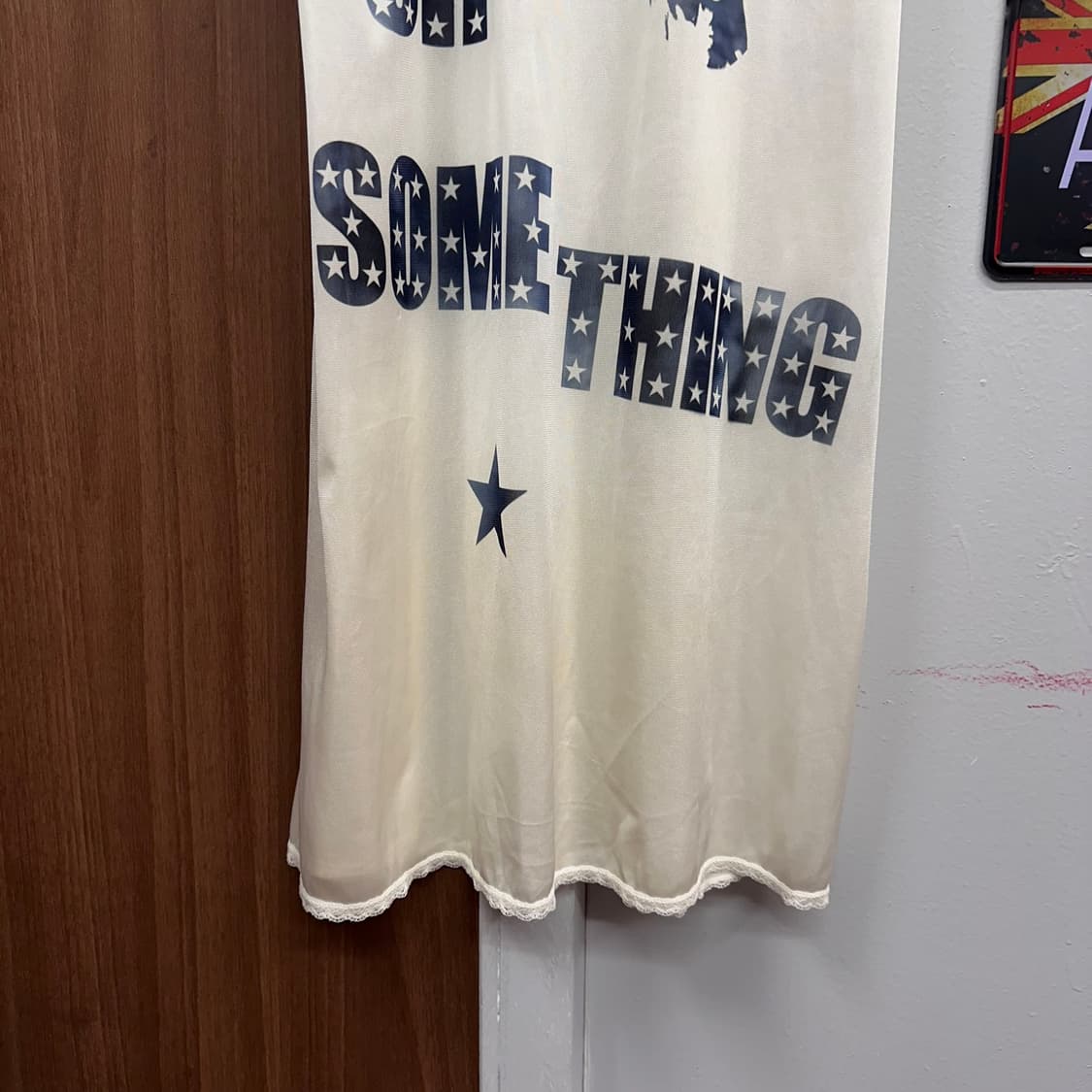 Ivory Shimmer Reprint Slip Dress  상품이미지4