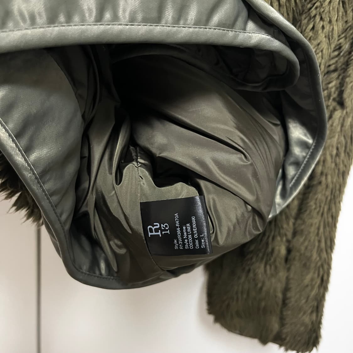 [L]알써틴 R13 Cocoon 퍼 자켓 상품이미지4