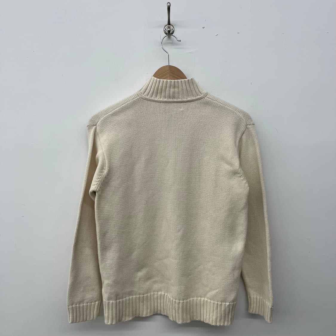 폴로 아이보리색 하프넥 니트 스웨터 여s 상품이미지5