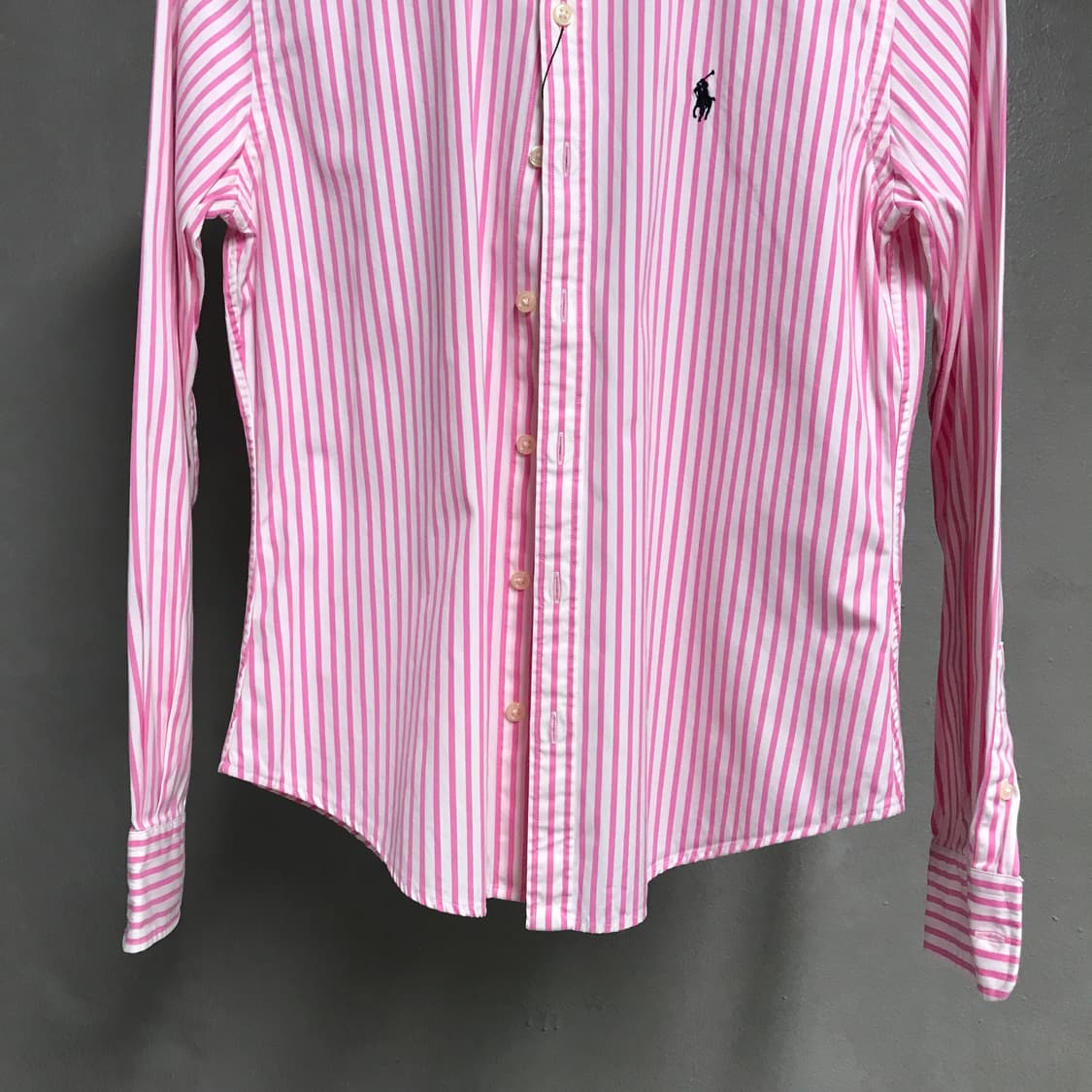 폴로 랄프로렌 스트라이프 셔츠 핑크 6(W) 상품이미지3