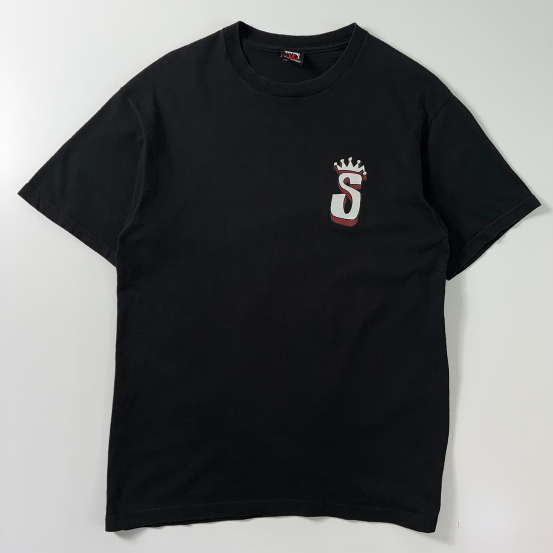 Stussy  스투시 nuff respect due 크라운 블랙 반팔 티 상품이미지3