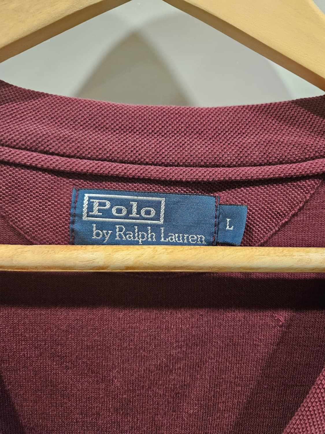 폴로 랄프로렌 버건디 가디건 L 상품이미지2