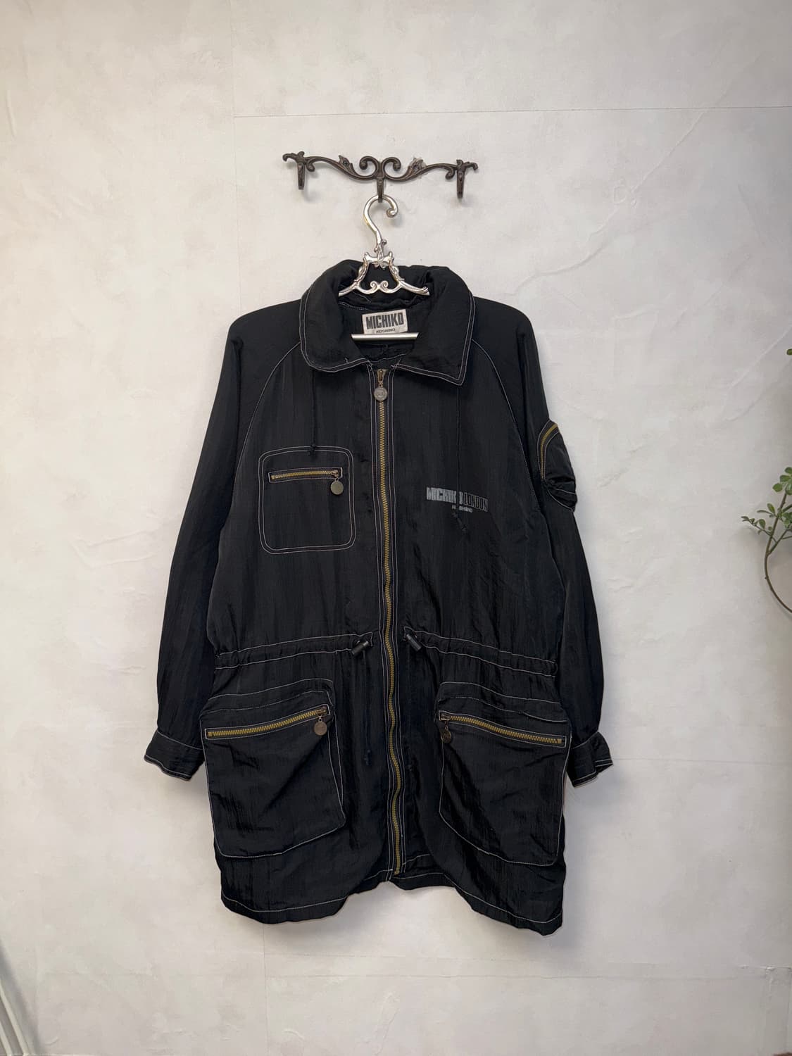 MICHIKO KOSHINO london black rain coat  상품이미지3