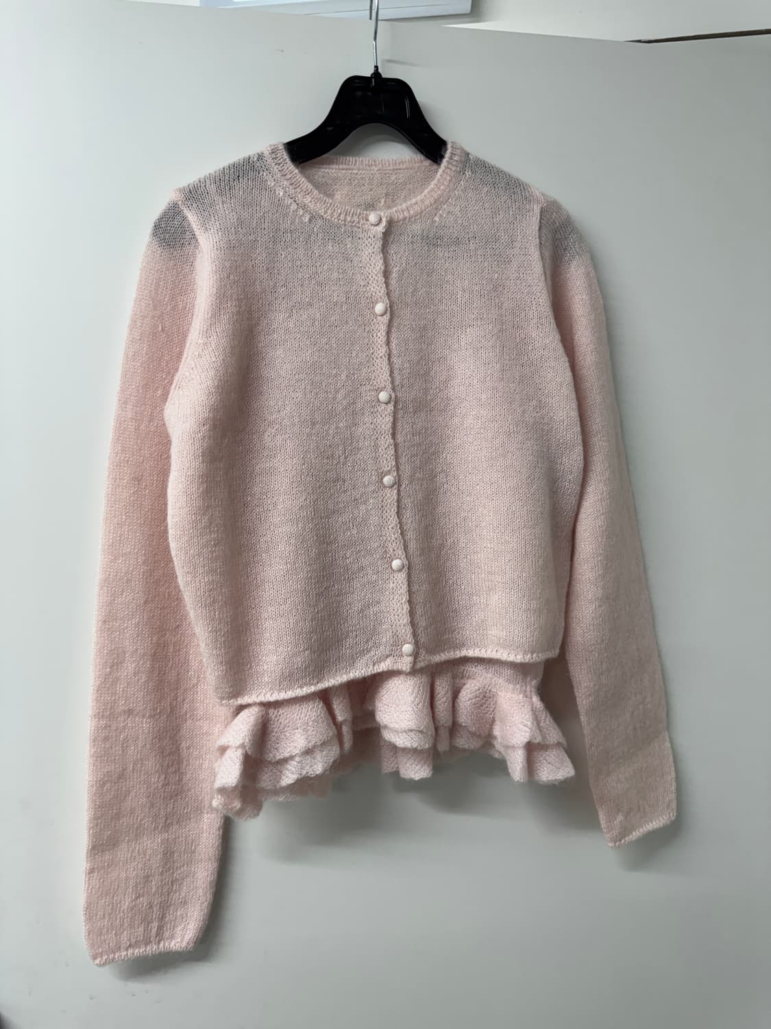 포에토 핑크 니트 뷔스티에 가디건 세트(새상품) 상품이미지1