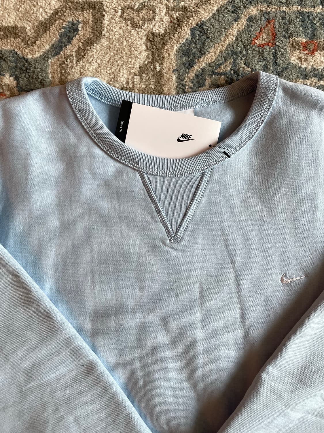 나이키 솔로 스우시 맨투맨 셀레스틴 블루 (새제품. XL) 상품이미지2