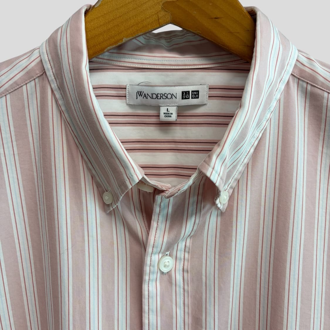 (L)유니클로 JW앤더슨 오버사이즈 스트라이프 셔츠 상품이미지3