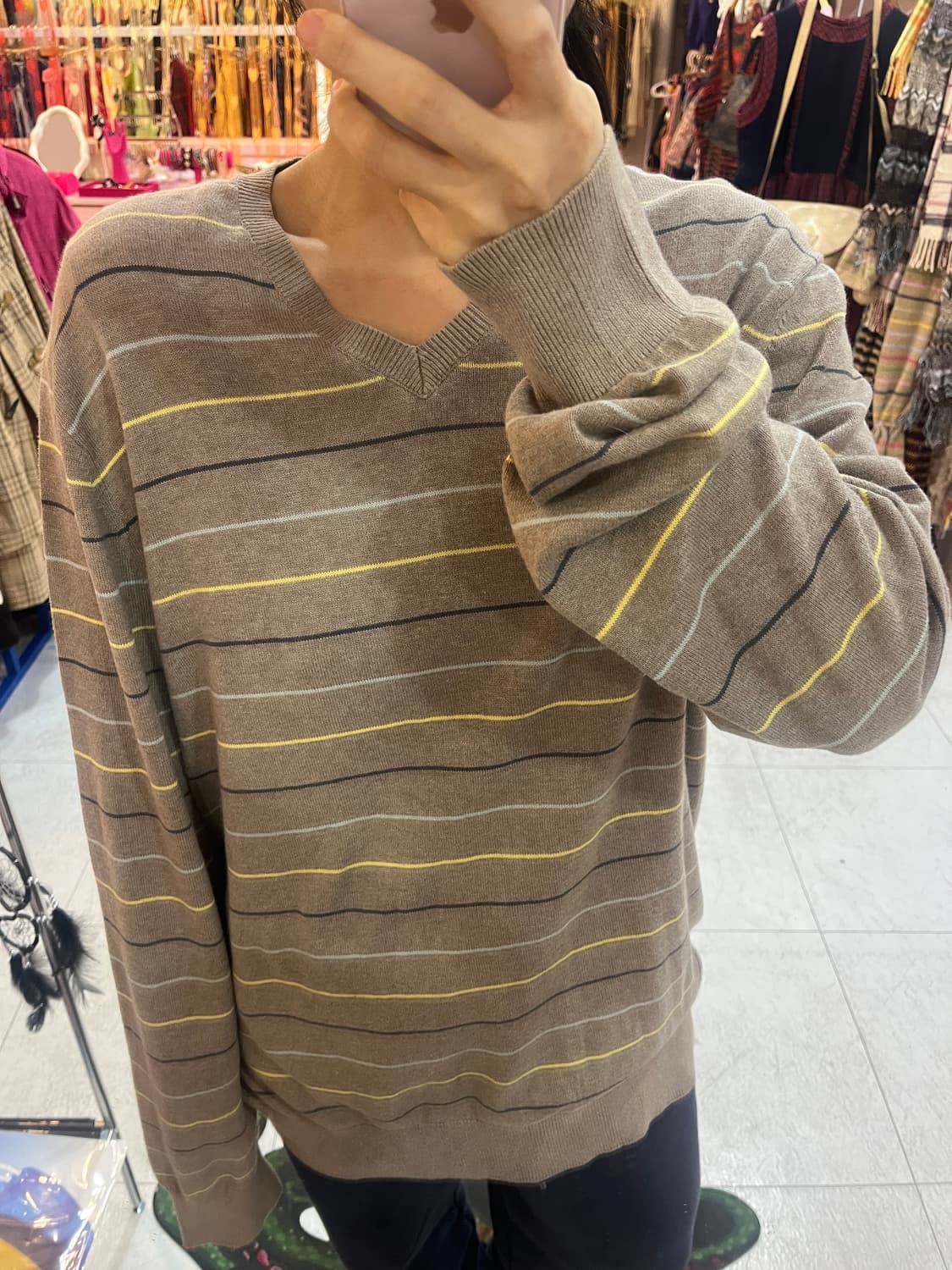 바나나 리퍼블릭 스트러이프 브이넥 니트 상품이미지9