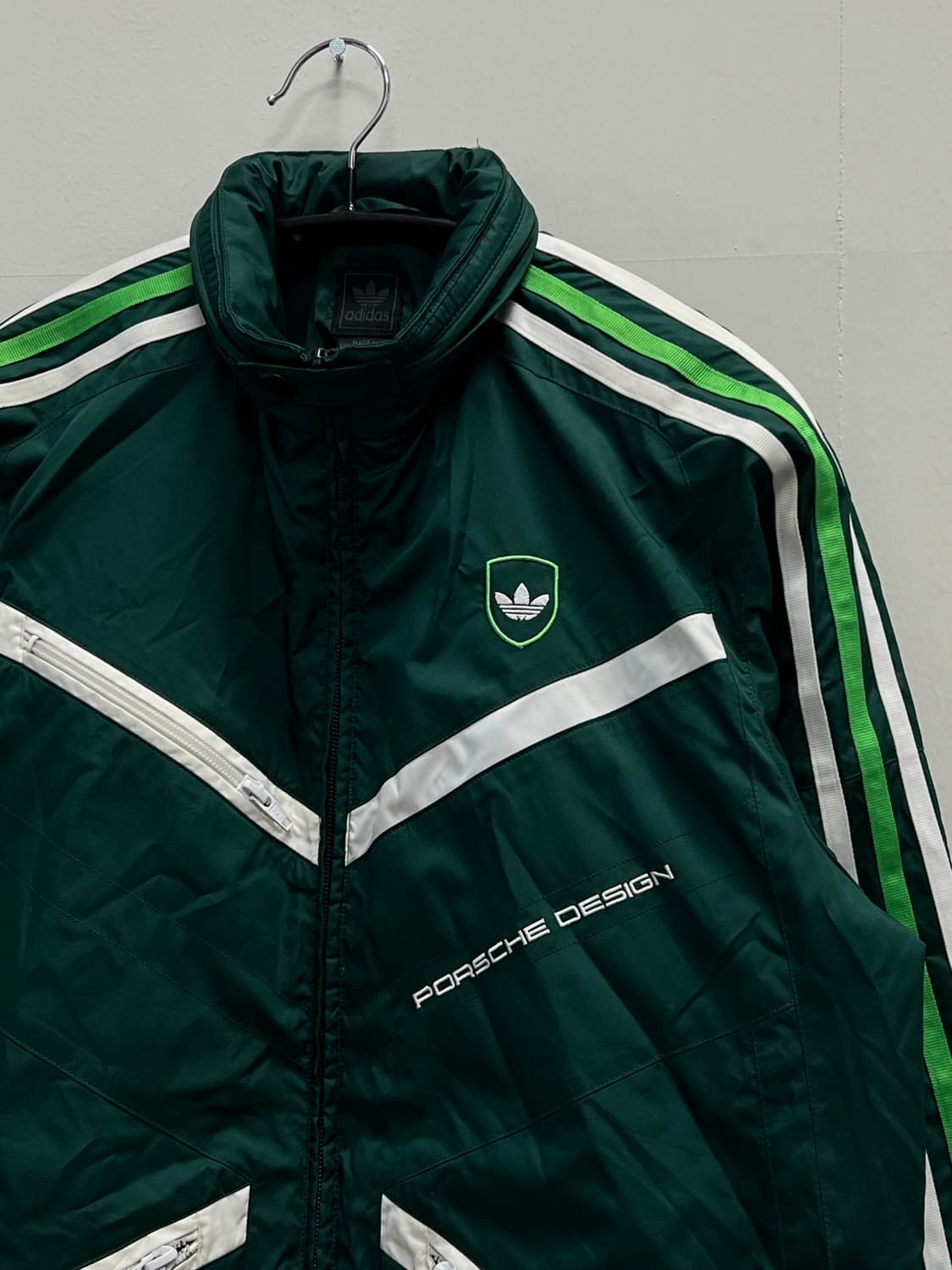 (95) 아디다스 포르쉐디자인 올드스쿨 바람막이 그린 상품이미지3
