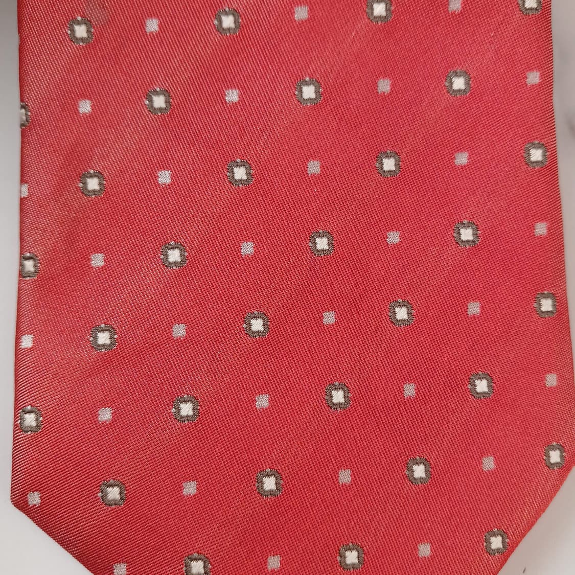 알테아 실크 오렌지 패턴 넥타이 9.2cm A등급 A19253
 상품이미지7