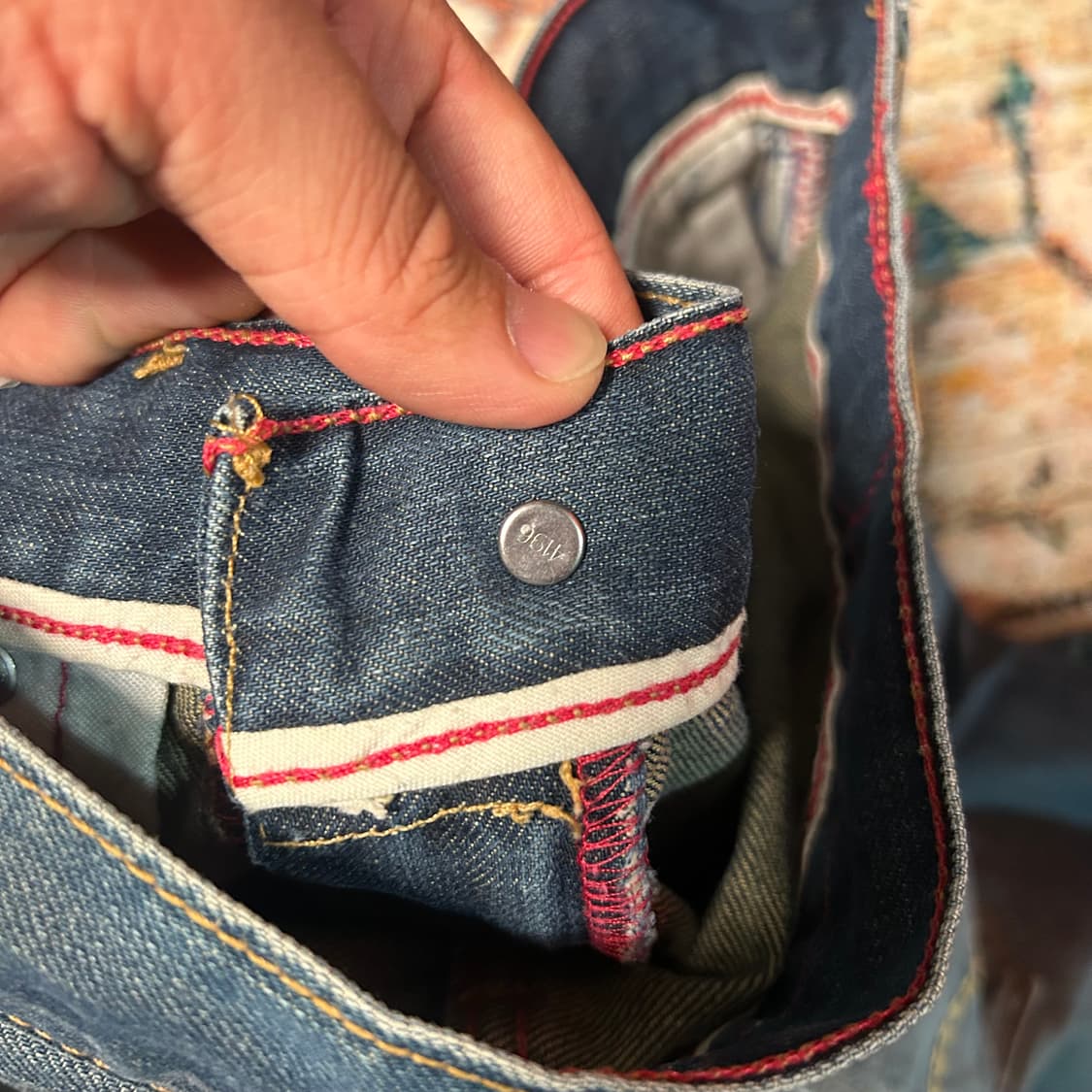 [32] 00s 리바이스 레드 부츠컷 데님 팬츠 상품이미지9