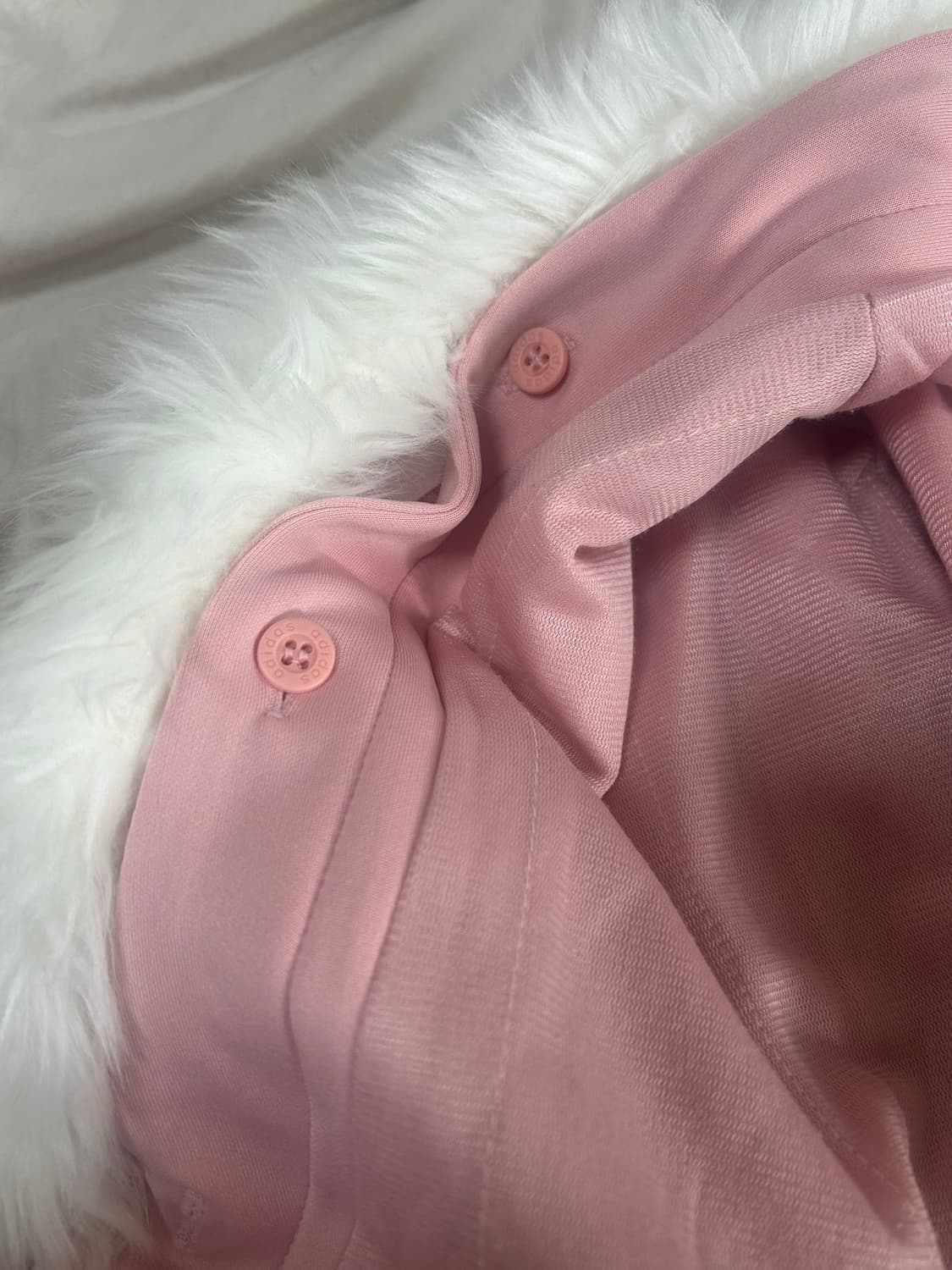 아디다스 딸기우유 퍼 후드 져지 자켓 상품이미지6