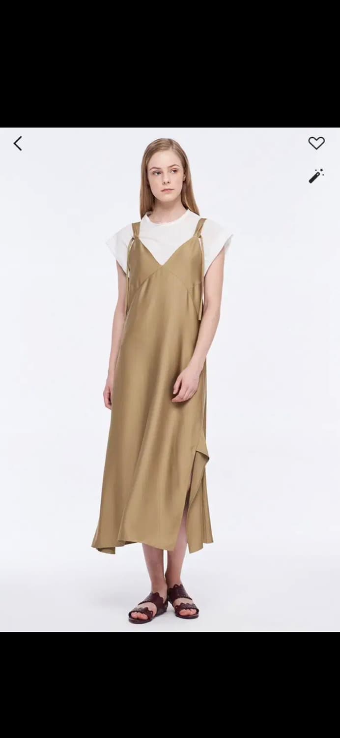 한섬 마인 새틴 원피스 상품이미지1