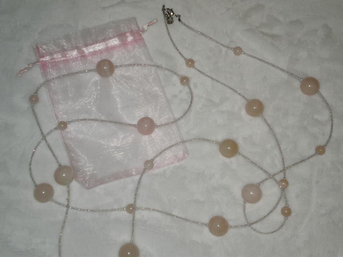 핑크볼 롱 목걸이 페어리 오리엔탈 레테 상품이미지4