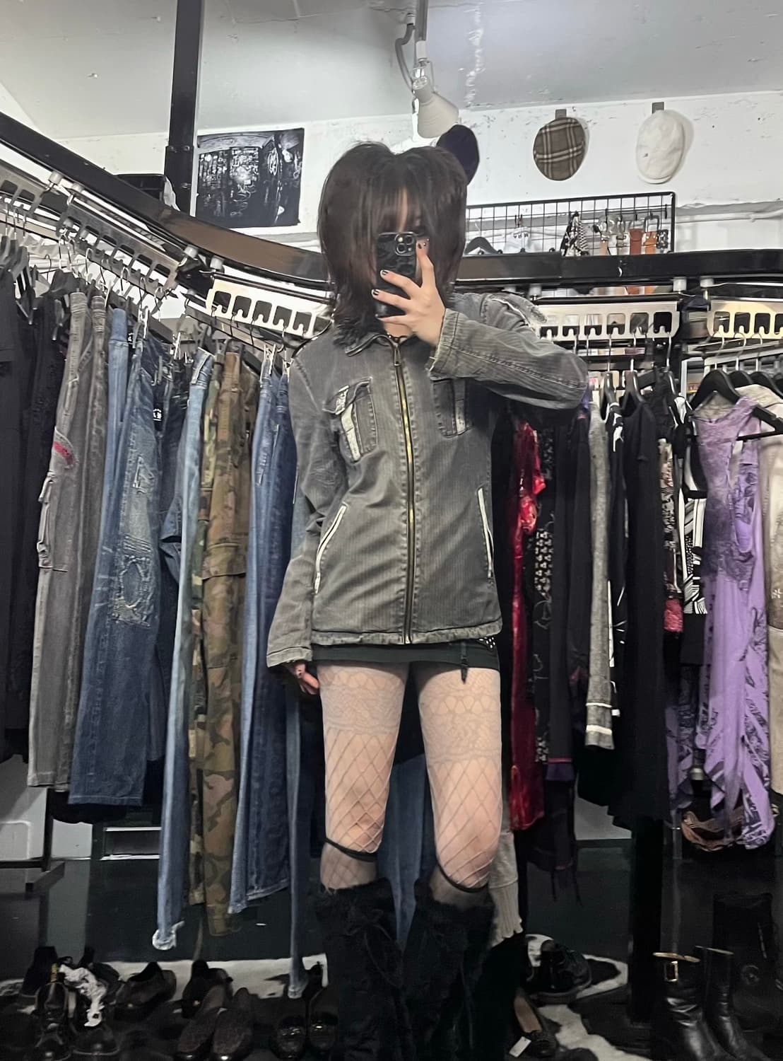 스미스 아메리칸 데님 무스탕 자켓 상품이미지1