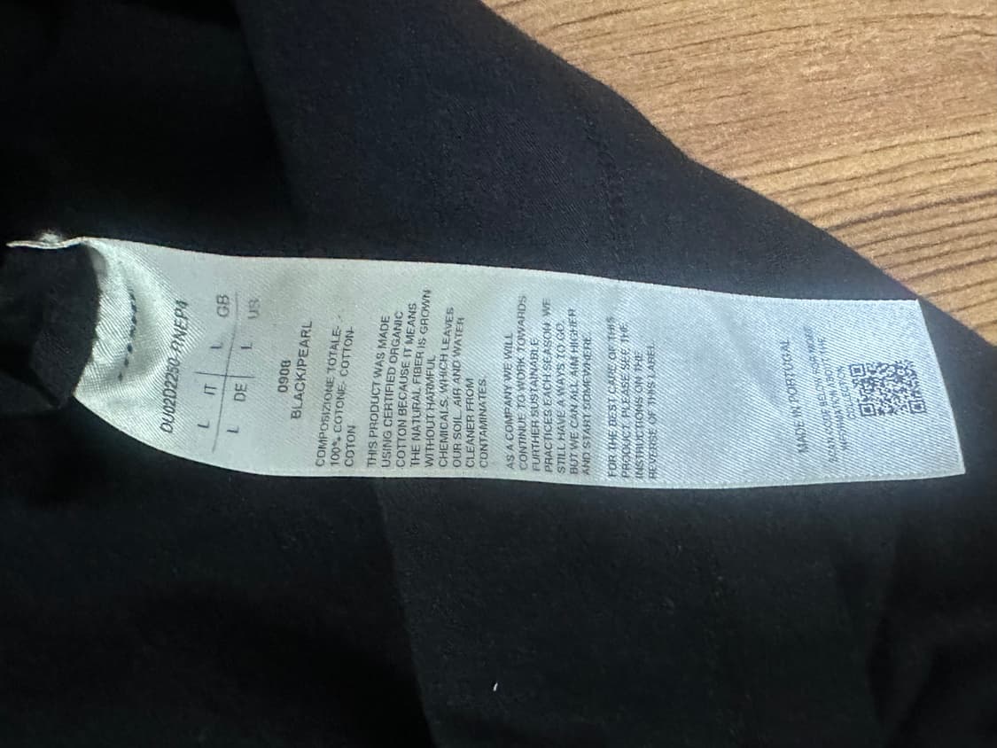 릭 오웬스 다크쉐도우 포터빌 레벨 티셔츠 블랙 펄 L 상품이미지2