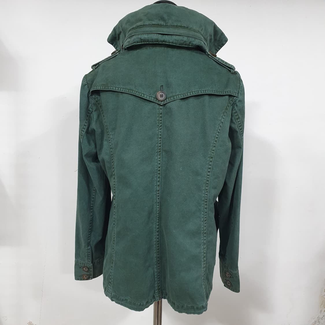 밀란로랭 포레스트그린 그런지 빈티지 더블버튼 야상 자켓 상품이미지2