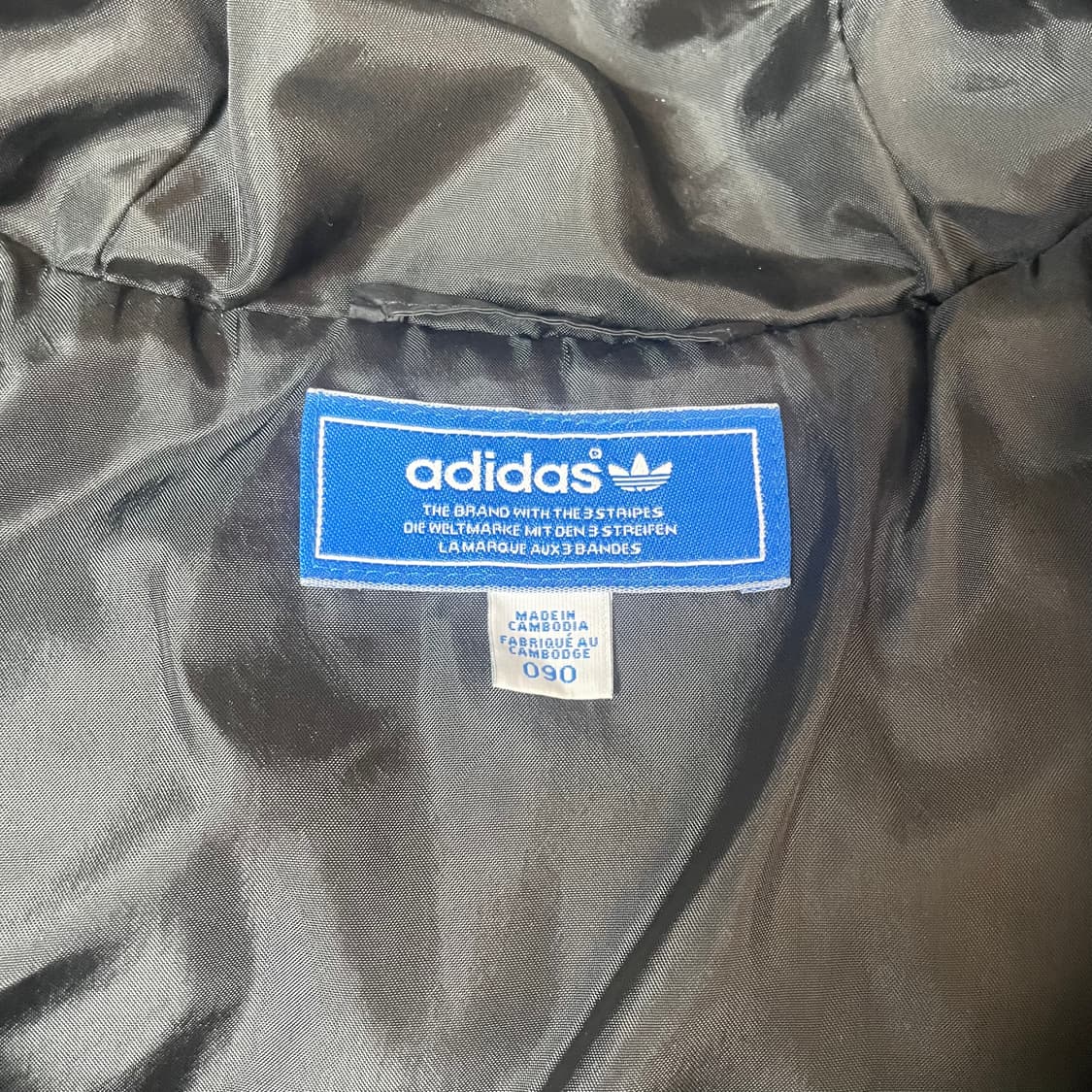 아디다스 블랙 오리지널 90's 후드 패딩 조끼 90 상품이미지4