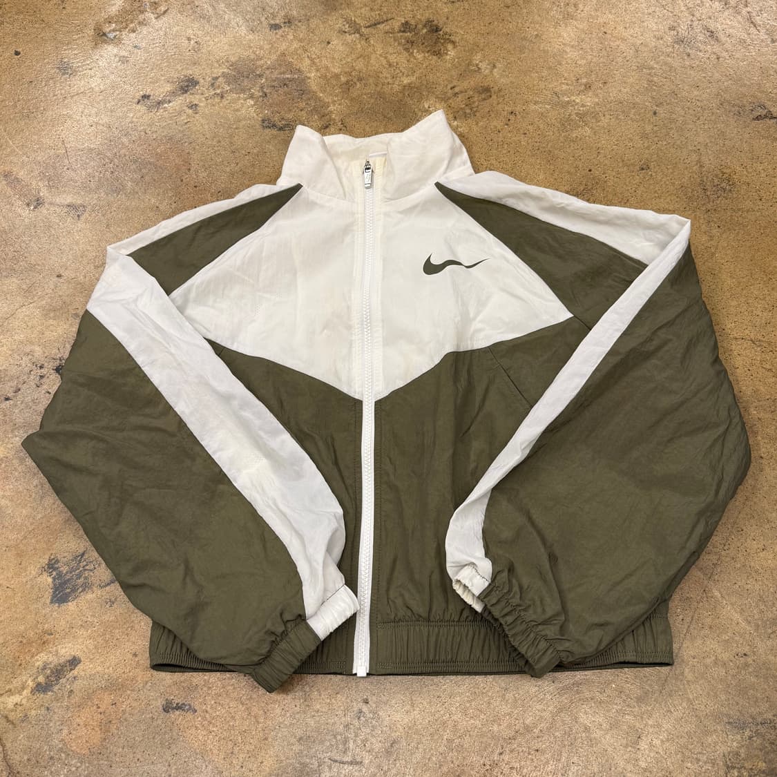 [정품/XL] 나이키 바람막이 화이트 카키 b14 상품이미지2