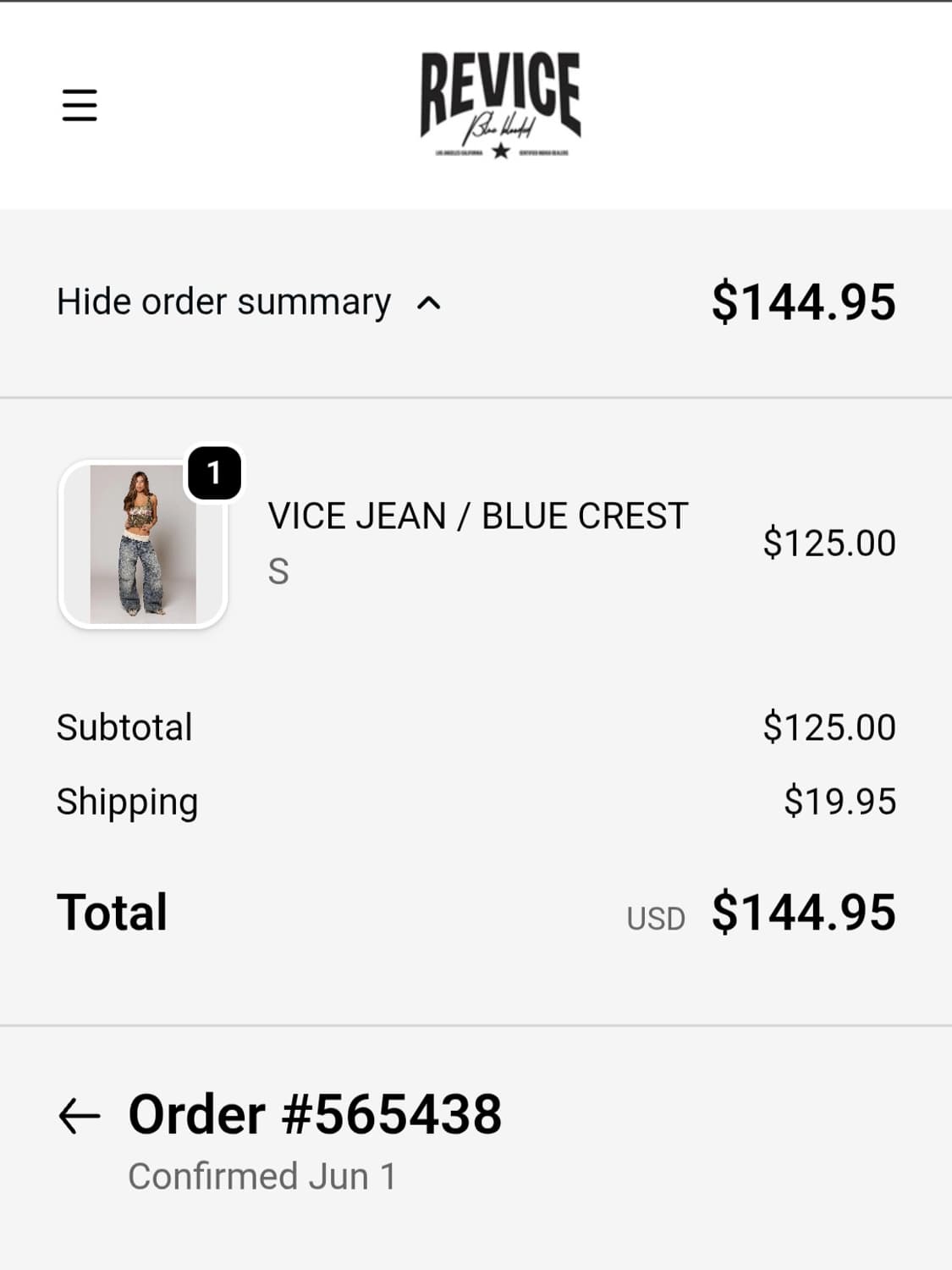 VICE JEAN / BLUE CREST
S 상품이미지2