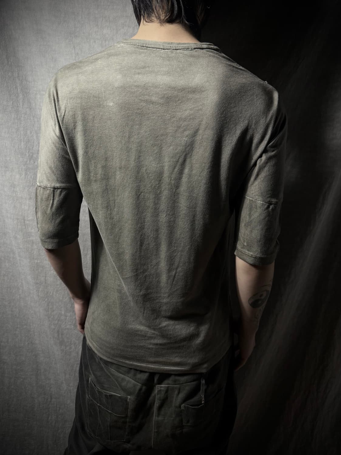 Overdyed Layered 3/4 Sleeve T-Shirt 상품이미지10