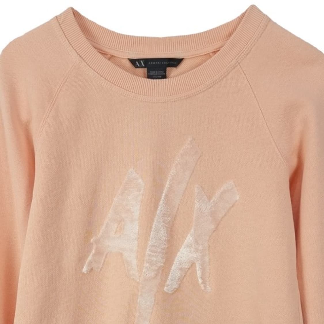 [아르마니] 벨벳 빅로고 크롭 맨투맨 P01624 상품이미지4