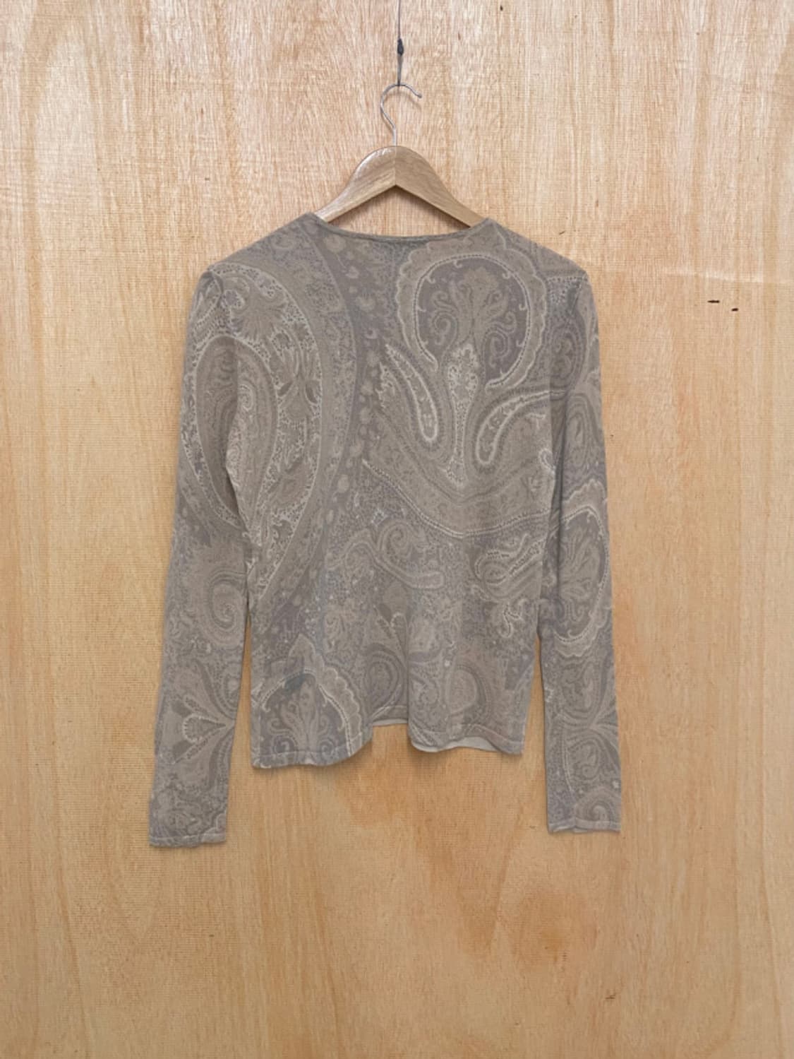 캐시미어 실크 혼방 페이즐리 니트 티셔츠 상품이미지5