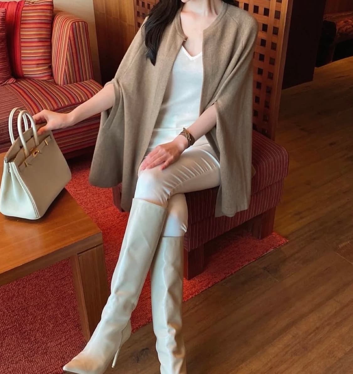 THE LAURENT 울 케이프 코트 상품이미지1