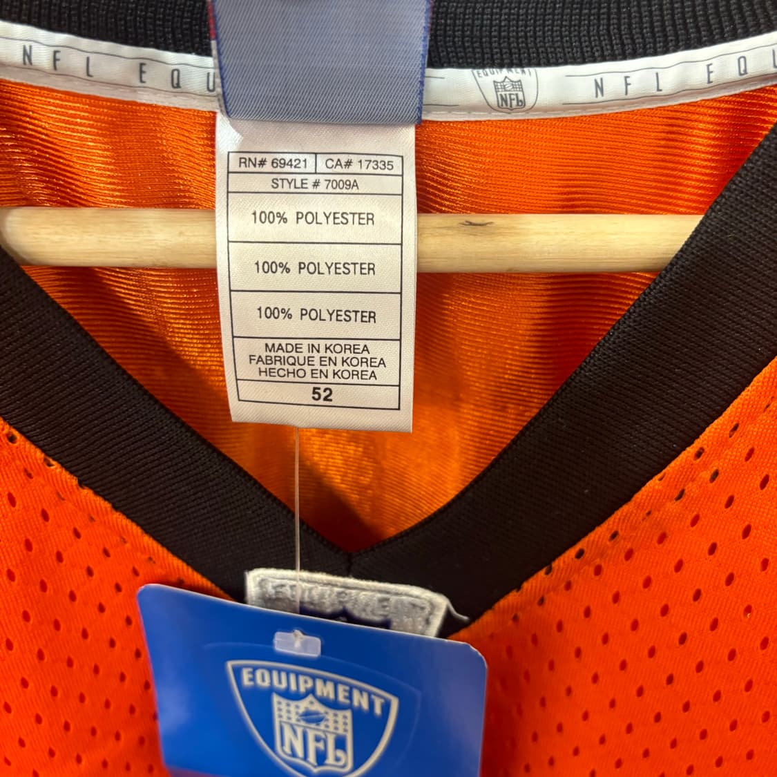 NFL X 리복 신시내티 뱅골스 유니폼 져지 XL 상품이미지9