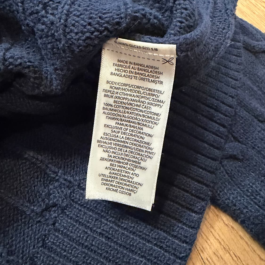 폴로 랄프로렌 네이비 케이블 니트 상품이미지5