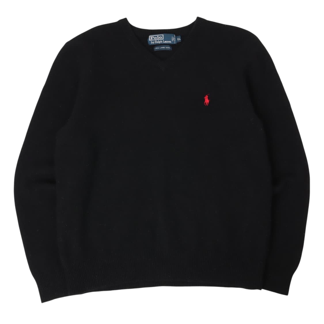 폴로 랄프로렌 블랙 램스울 브이넥 니트 상품이미지1