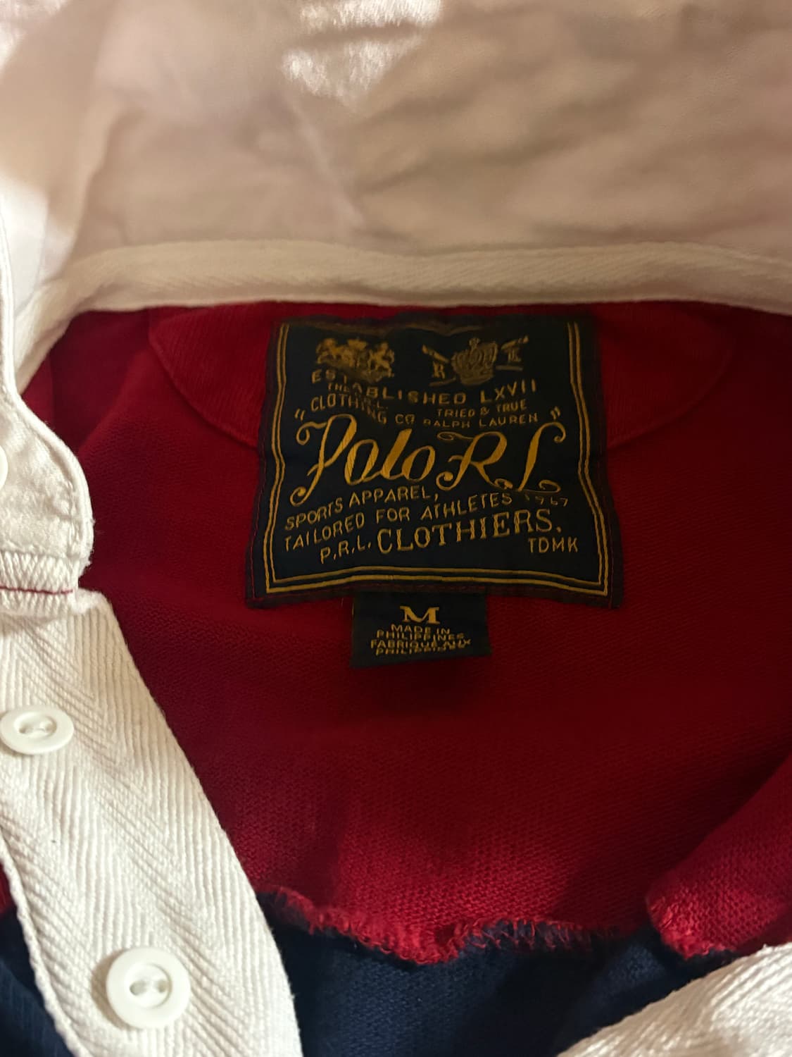 폴로 랄프로렌 럭비티 정품 레드 상품이미지2