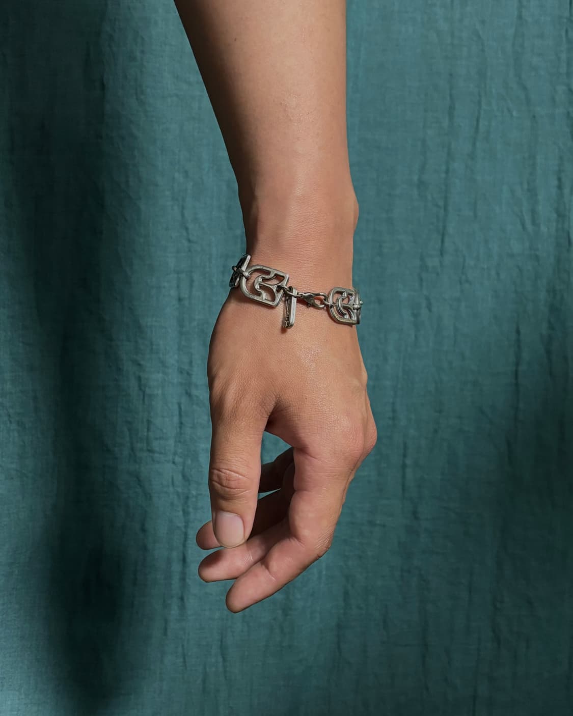 디젤 빈티지 체인 플레이트 팔찌 상품이미지5