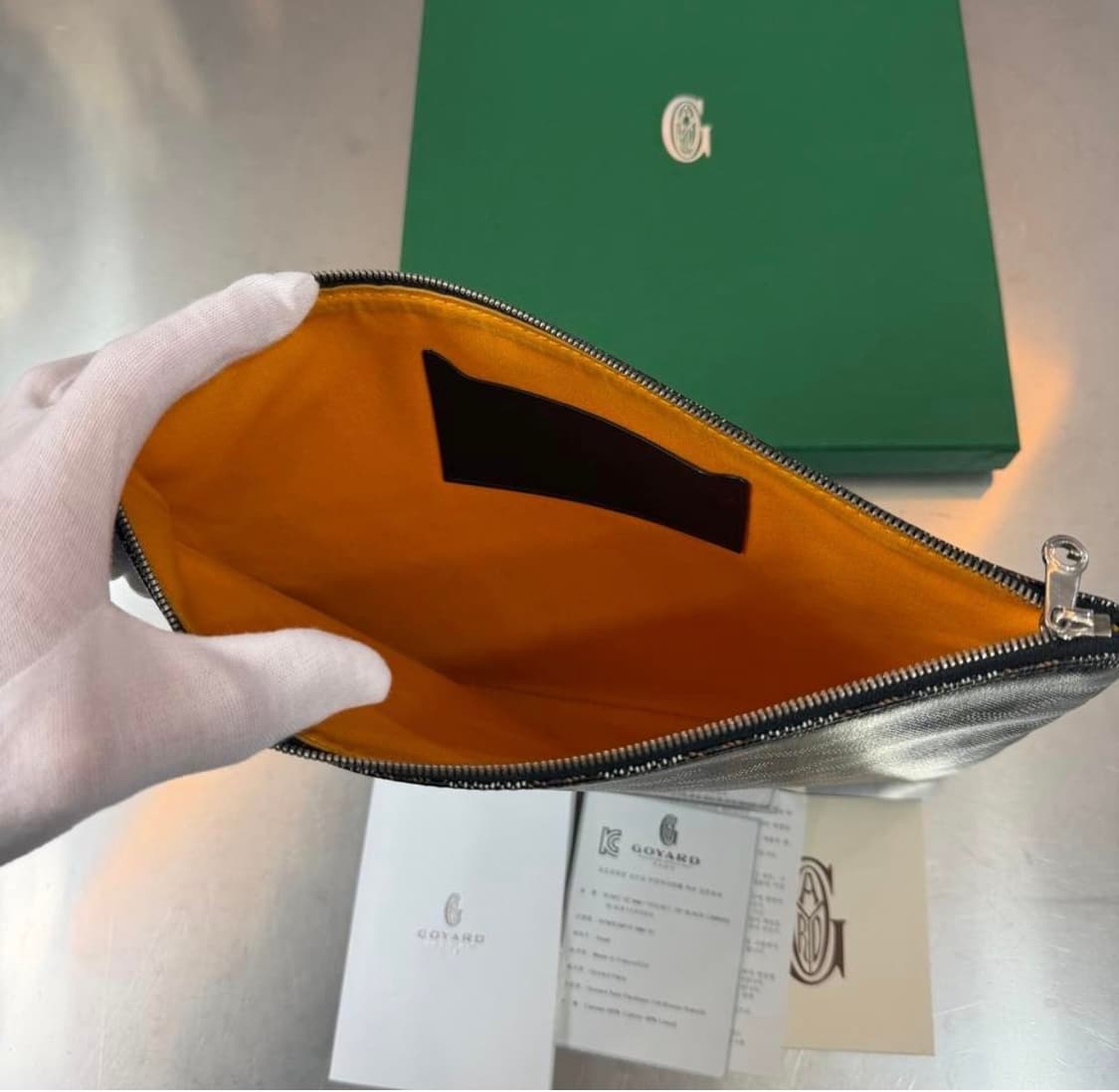 [리오브전포점] 고야드 클래식 블랙 세나 MM 클러치 상품이미지4