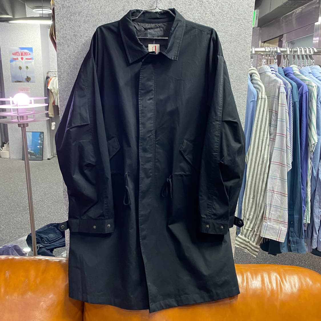 세컨드 모놀로그 블랙 피쉬테일 야상 자켓 B4499 상품이미지2