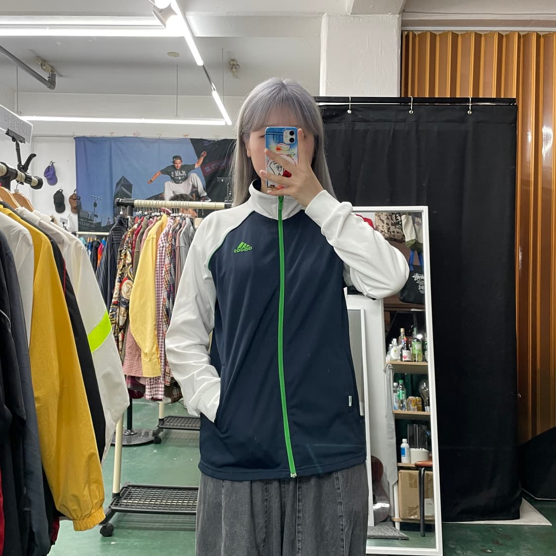 아디다스 클리마 라이트 네이비 화이트 져지 L 상품이미지2