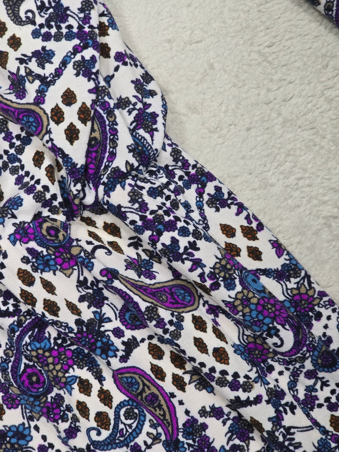 TALBOTS 탈보츠 페이즐리 칠부 원피스 M 상품이미지3