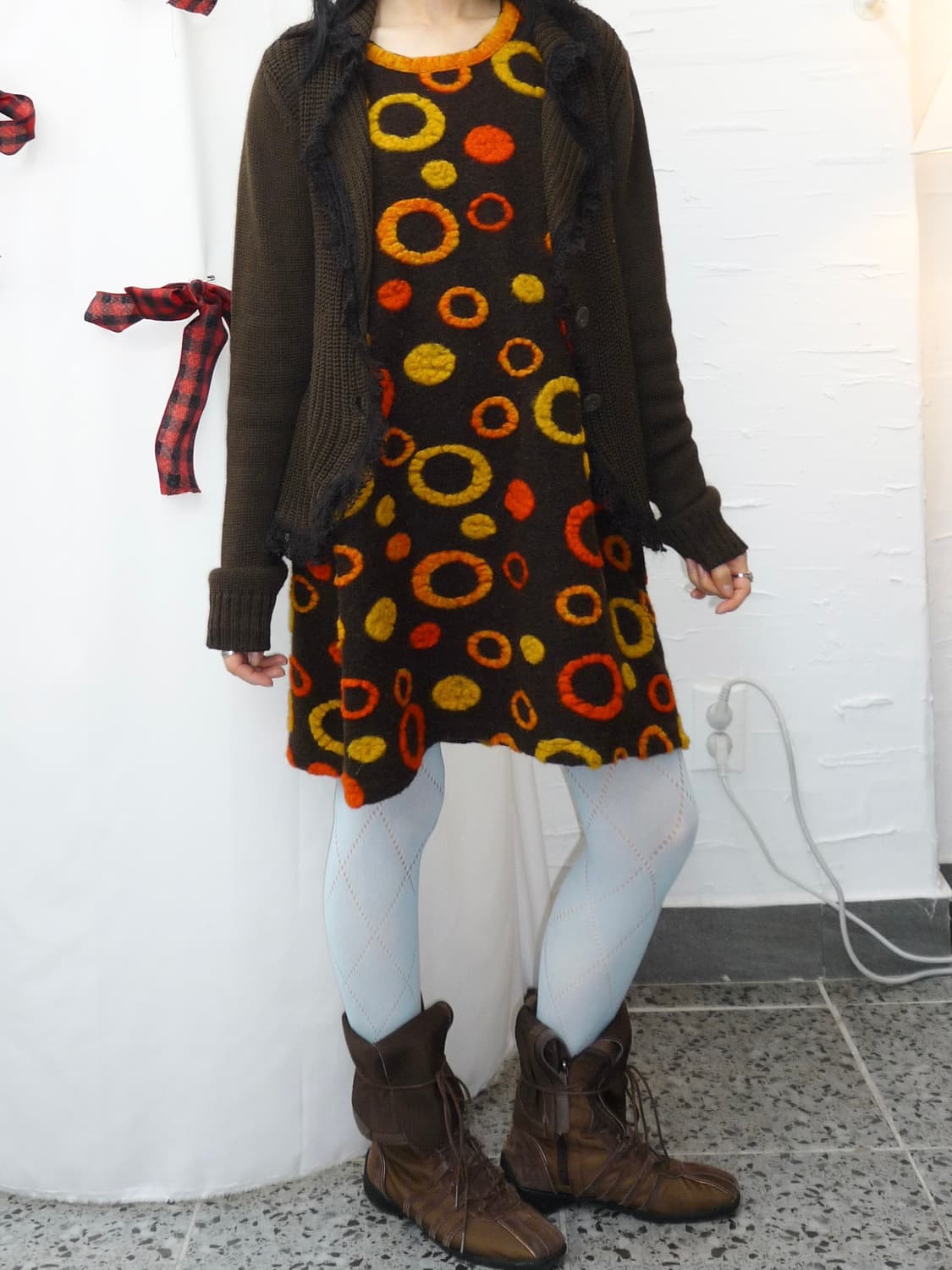 antique brown cardigan 상품이미지2