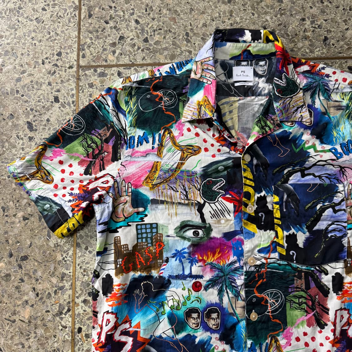 [M~L] Paul Smith 폴스미스 패턴 반팔 셔츠 상품이미지3