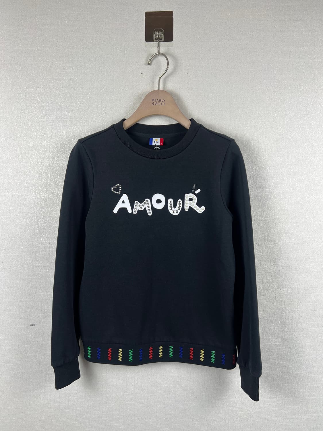 까스텔바작 여성 AMOUR 비즈 장식 맨투맨 90 상품이미지1