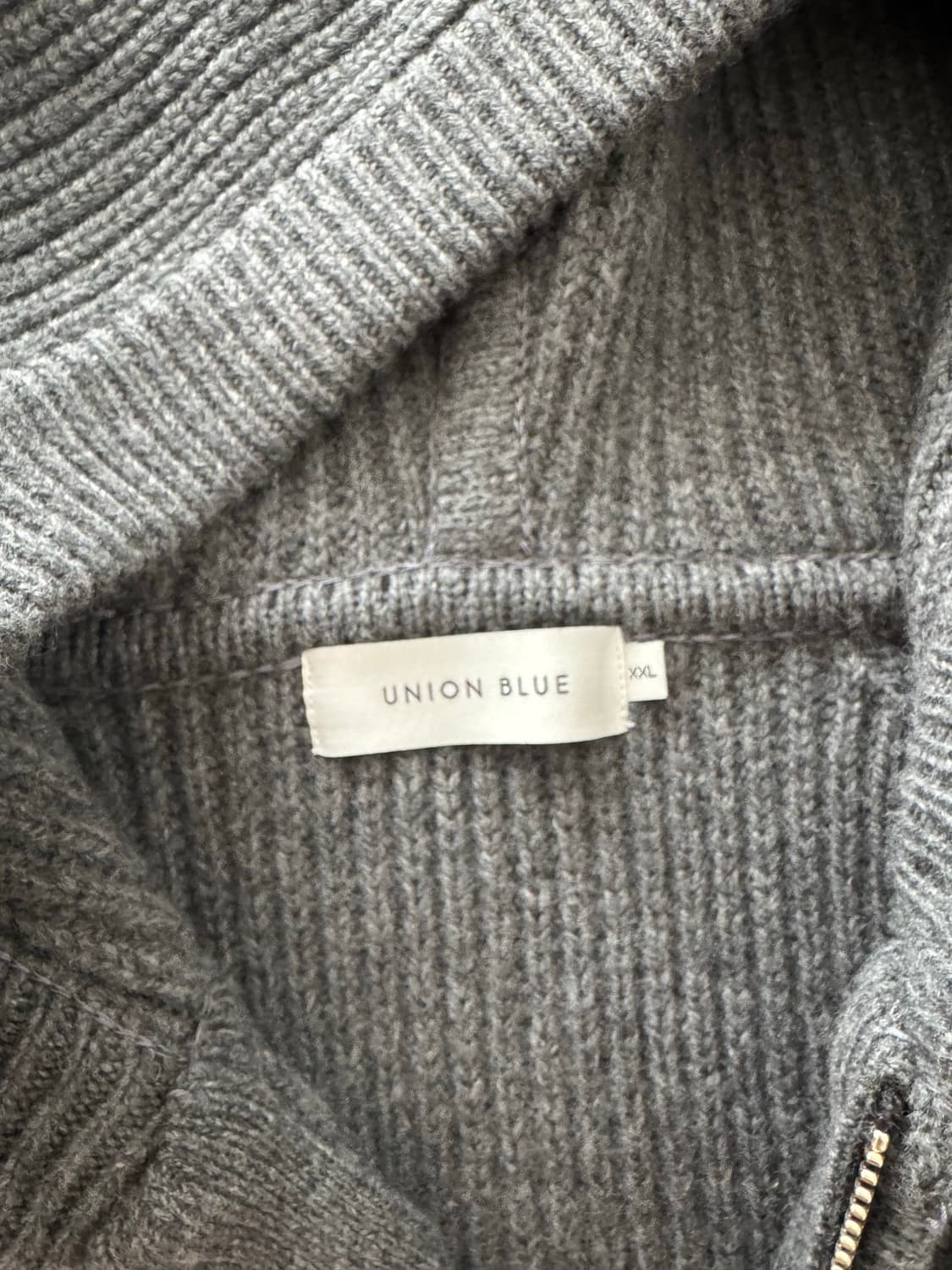 유니온블루 후드니트 다크그레이 판매 상품이미지4