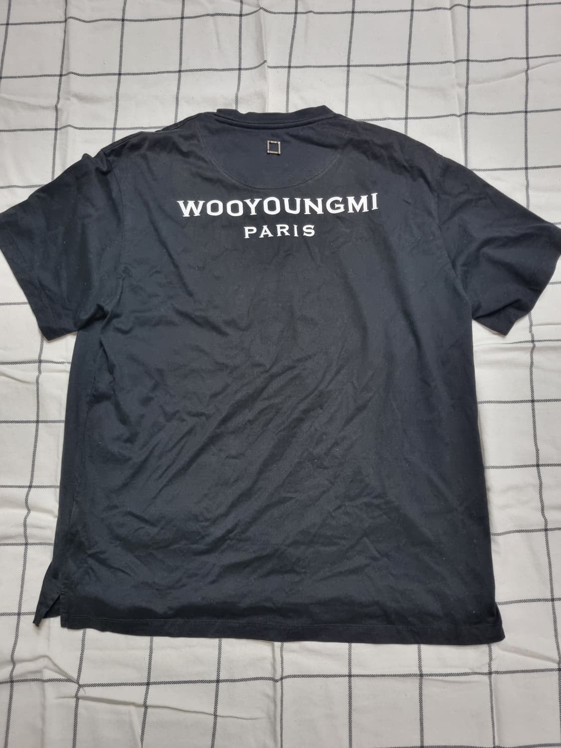 [48] 우영미 백로고 반팔 블랙 상품이미지1