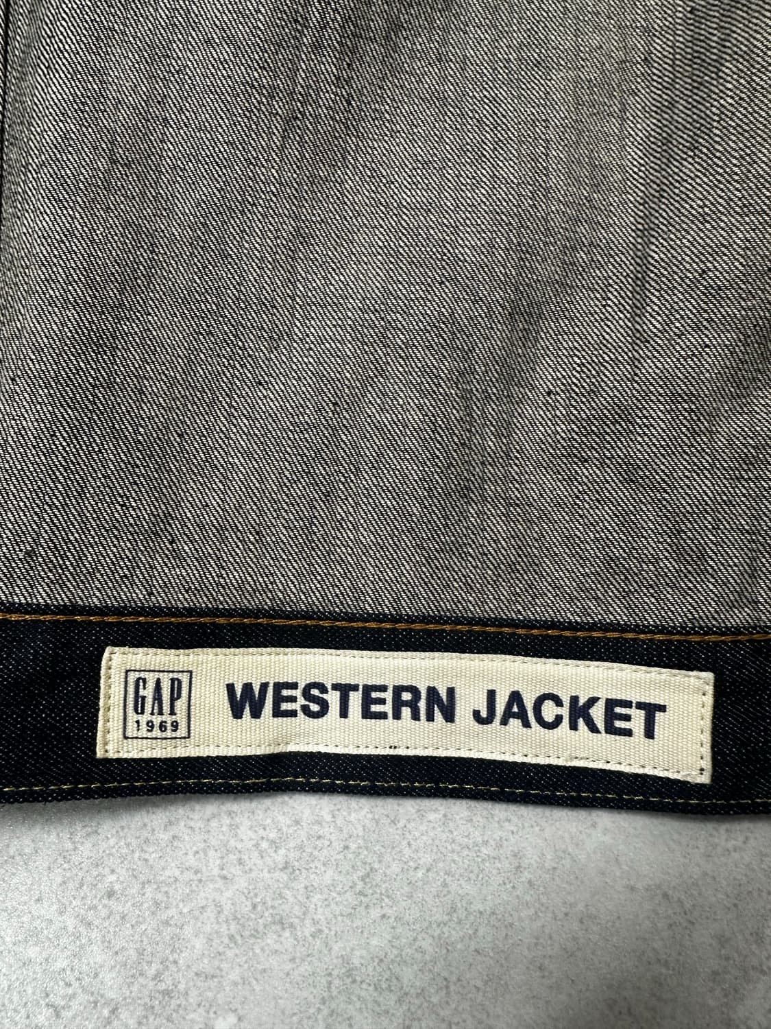 Gap 1969 50주년 기념 셀비지 트러커 자켓 웨스턴 데님셋업 상품이미지9