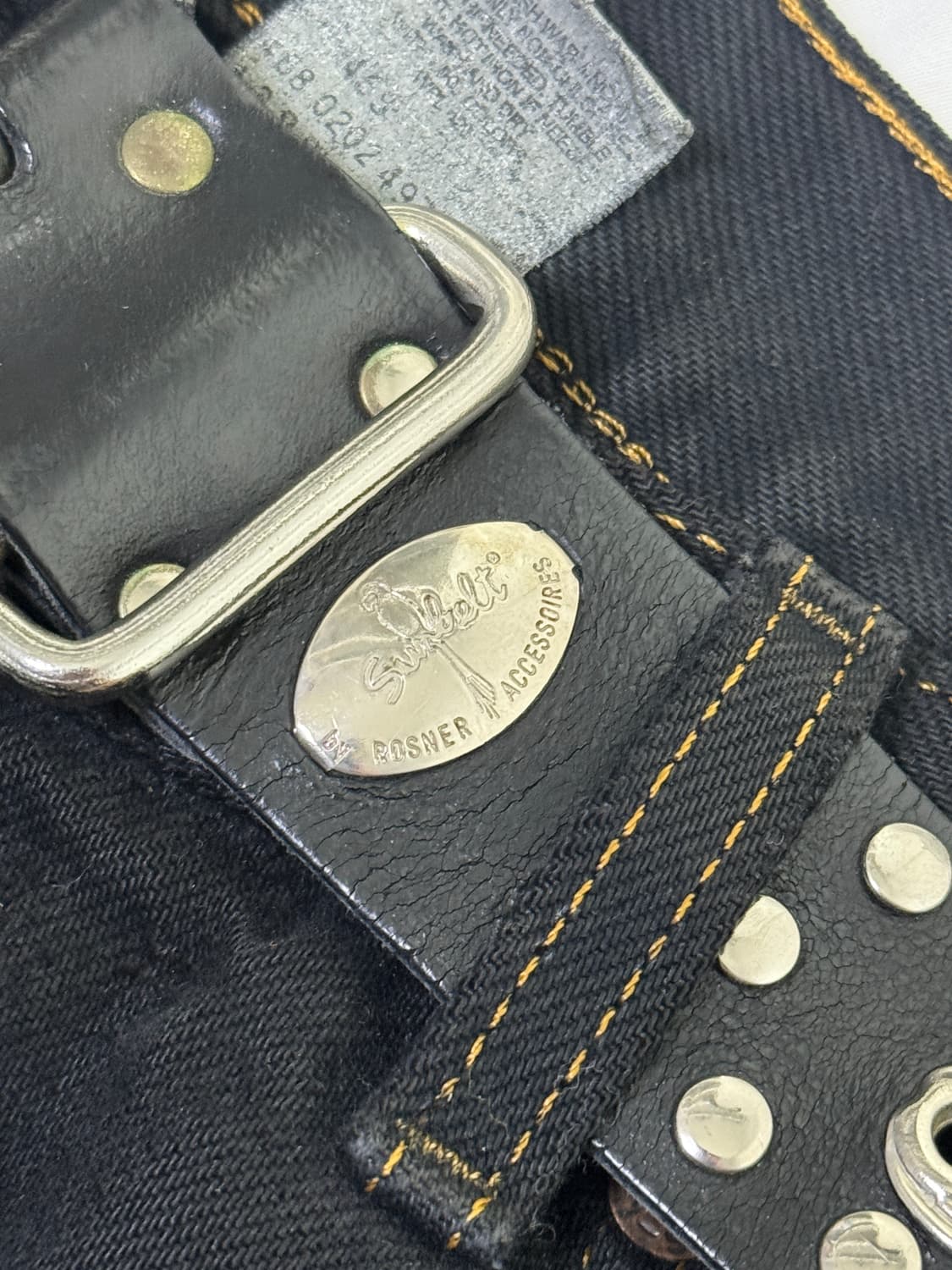 빈티지 스터드 레더 벨트 y2k punk 펑크 상품이미지4