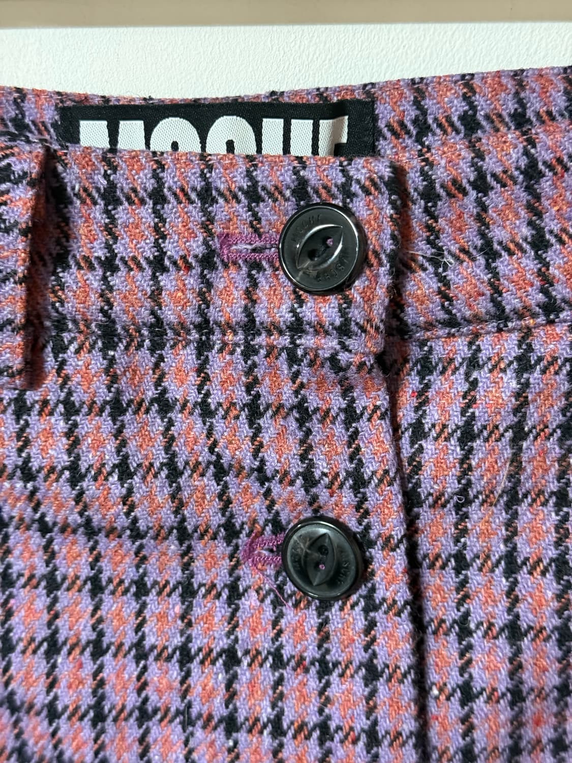 미스치프(MSCHF) 체크 미니 스커트 울 혼방 S 상품이미지3