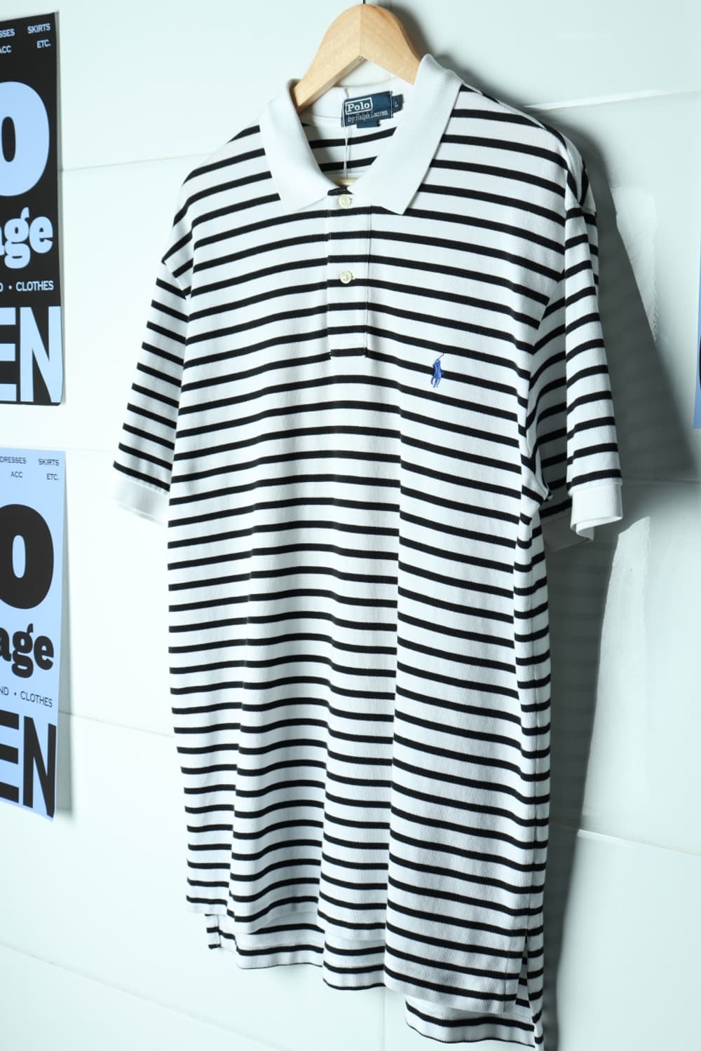 (L-3XL) 폴로 랄프로렌 반팔 카라 티셔츠 USA 흰검-H32908 상품이미지1