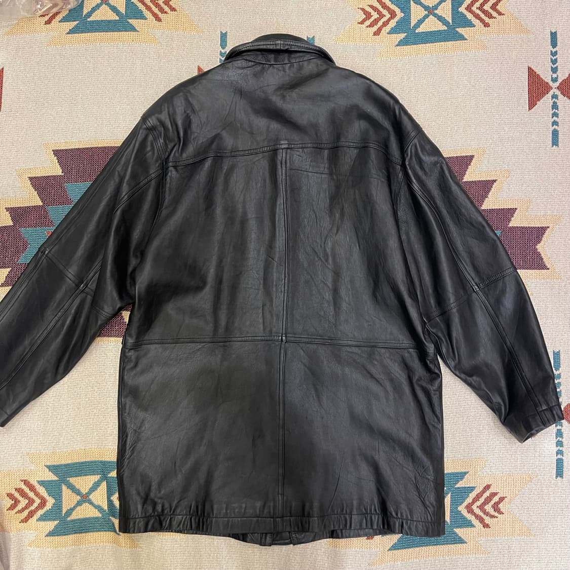 90's 레더 카코트 상품이미지10