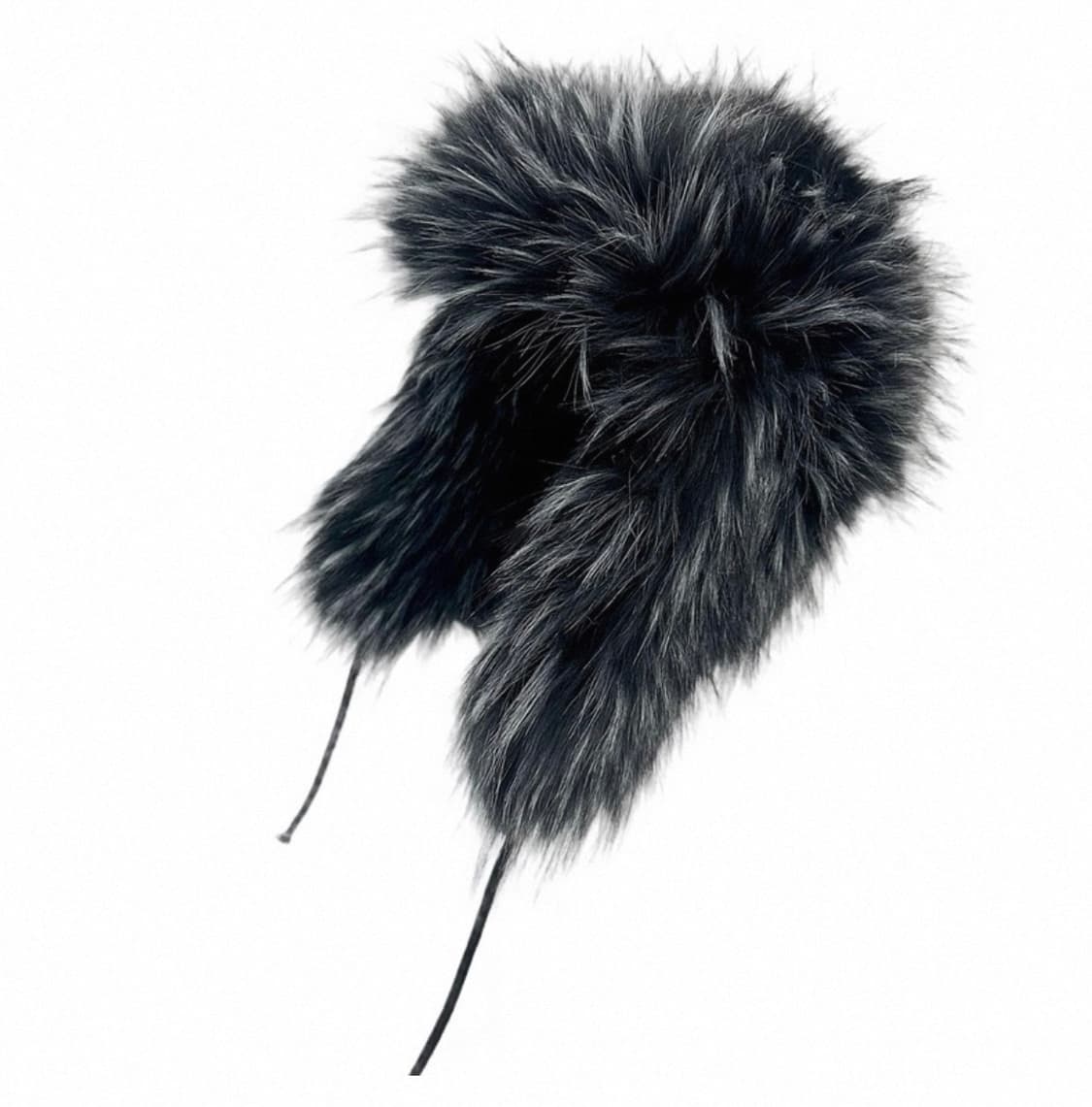 Black Faux Fur Trapper Hat 상품이미지1